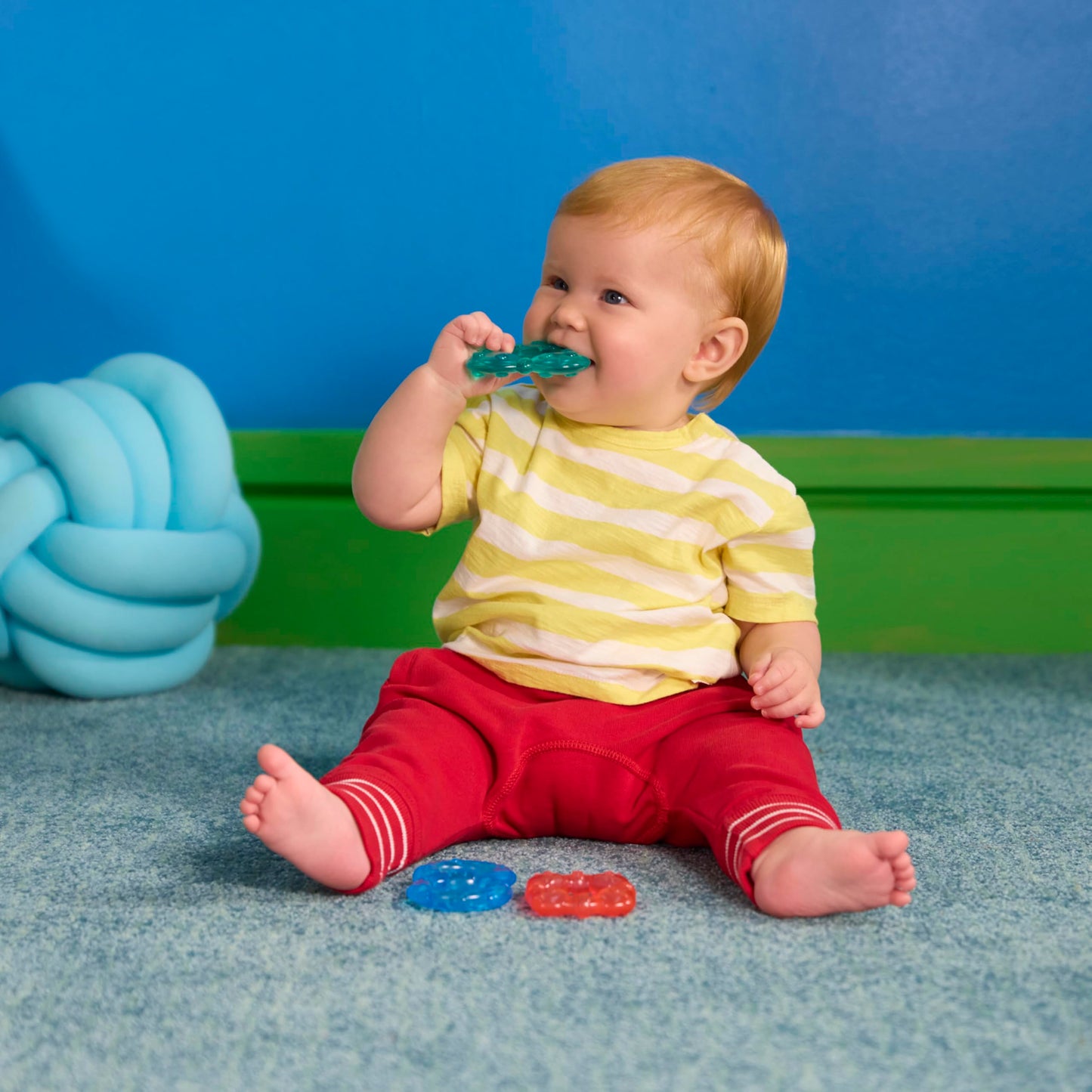 Bright Starts Stay Cool Teethers, Water-Filled & Chillable, BPA Free Teething Toy, Ages 3 Months+, Unisex, 3-Pack