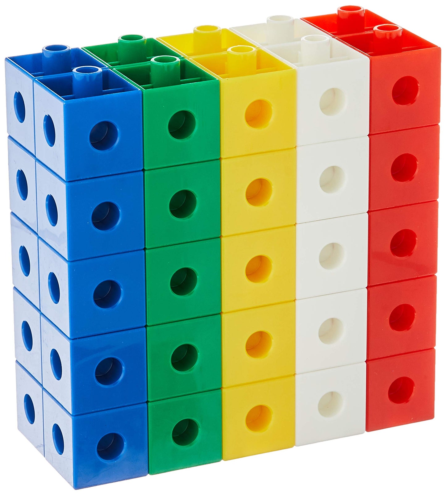 Didax Educational Resources 1-inch 1 Measurement Linking Cubes, 50 pcs, Multi