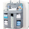 Xl Hanging Diaper Caddy Organizer - Reinforced Diaper Stacker For Crib That Keeps Shape For Changing Table, Playard, Wall & Door