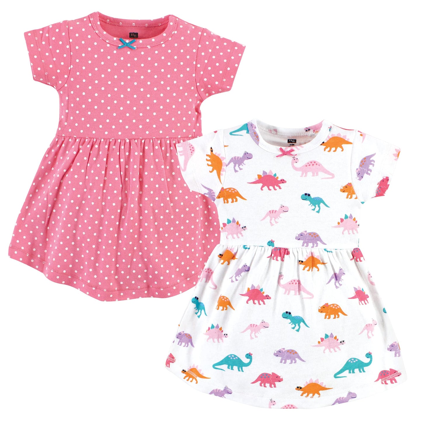 Hudson Baby Girls' Toddler Cotton Dresses, Cuteasaurus, 2T