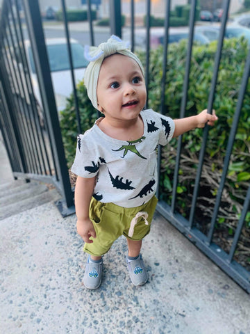 Infant Boy Clothes 12-18 Months Toddler Boys Summer Outfits Dinosaur T-Shirt & Shorts Set 2 Piece