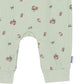 Gerber Baby Girls' Ruffle-Edge Romper, Green Pears, 24 Months