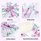 Tanofar 4-Piece Toddler Bedding Sets For Girls - Ultra Soft Purple Floral Toddler Girl Bedding, Reversible Crib Bed Sets, Includ
