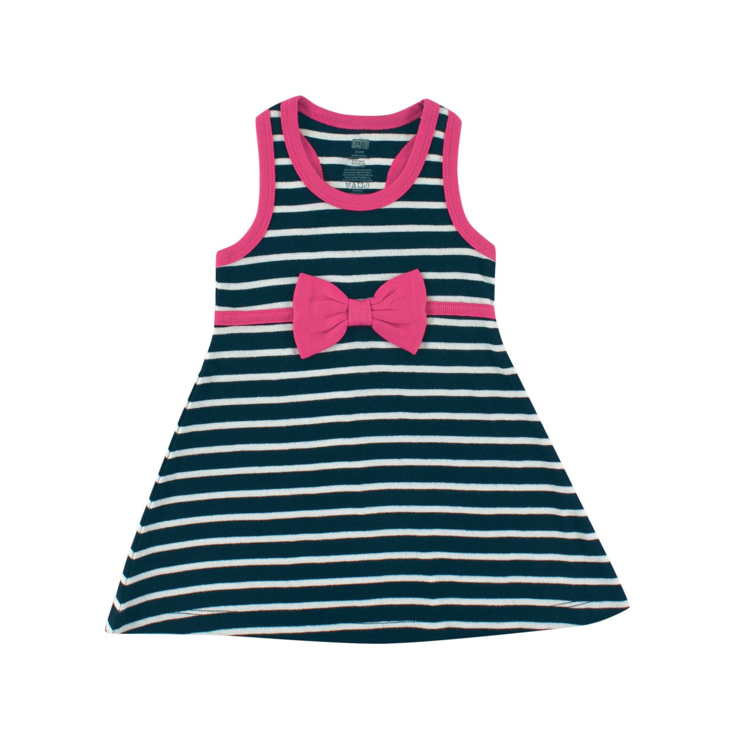 Hudson Baby Girls' Cotton Dress And Cardigan Set, Berry Navy, 6-9 Months