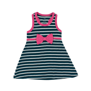 Hudson Baby Girls' Cotton Dress And Cardigan Set, Berry Navy, 9-12 Months