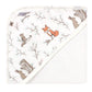 Hudson Baby Unisex Baby Cotton Rich Hooded Towels, Enchanted Forest, One Size
