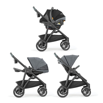 Chicco Corso Primo Cleartex Travel System - Aspen | Black