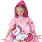 Athaelay Kids Hooded Poncho Towel For Girls, Toddlers Bath Beach Pool Swim Towels With Hood Cover-Ups Swimwear (3D Unicorn With