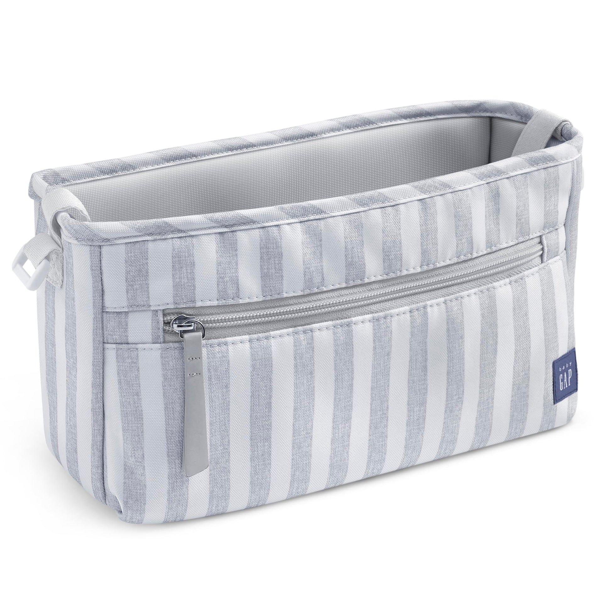 Delta Children babyGap Classic Parent Organizer for Single Stroller - Universal Fit Stroller Caddy - Detachable Stroller Accesso