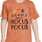 Lazychild Baby Girls Boys Halloween Shirt Toddler Hocus Pocus T-Shirt Sanderson Sister Graphic Print Tee Shirts(Orange,110)