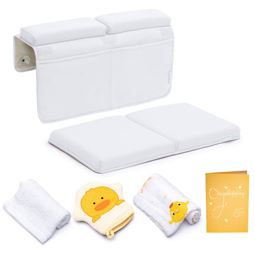 Bath Kneeler And Elbow Rest Pad, Extra Thick Baby Bath Kneeling Pad And Elbow Pad For Bathtub. Bath Tub Elbow Pad With Infant To