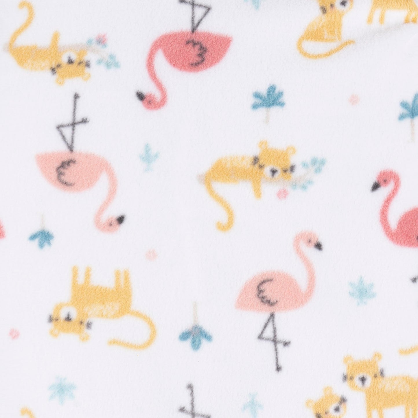 Gerber Toddler Baby Girls Flame Resistant Fleece Footed Pajamas 2-Pack, Pink Flamingos