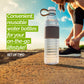 Copco Hydra Chevron Reusable Water Bottles | Clear Water Bottles For School, Gym, Travel, & More | Bpa Free Tritan Plastic Water