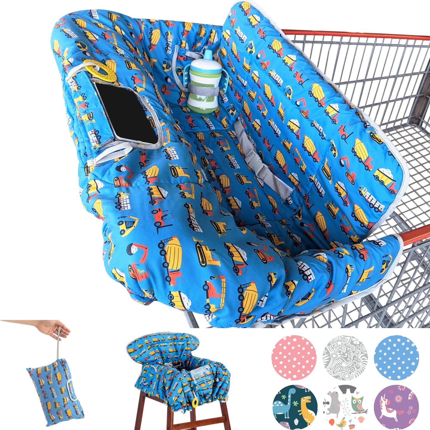 Suessie Shopping Cart Cover and High Chair Cover, Construction