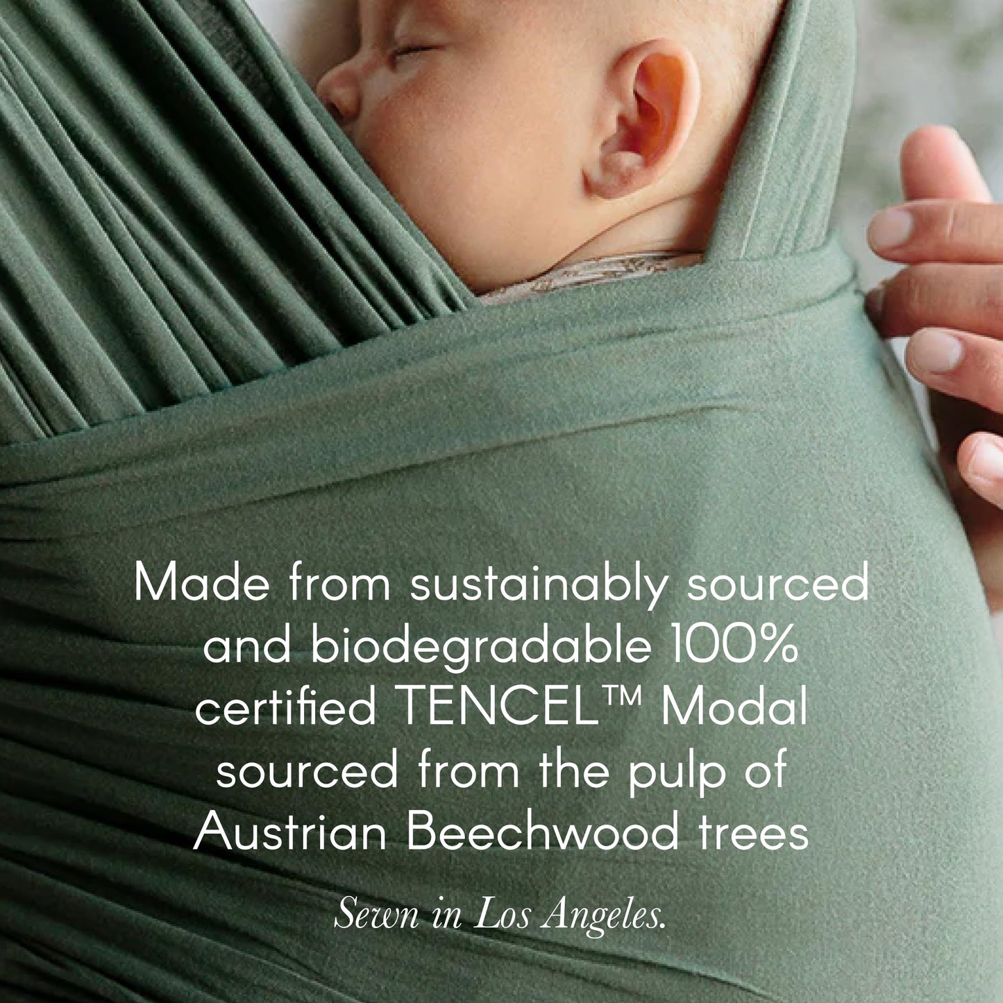 Solly Baby Wrap Carrier - Lightweight Baby Carrier - Newborn Baby Essentials - for Newborn, Infants and Baby 8-25 Lbs. Natural +