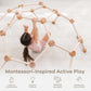 Comfy Cubs Wooden Toddler Play Gym For 3-6 Years Old - Montessori Climber For Kids - Safe Climbing Toy Support Up To 120 Lbs - E