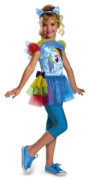 Hasbro'S My Little Pony Rainbow Dash Classic Girls Costume, Small/4-6X