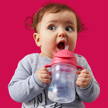 B.Box Sippy Cup With Weighted Straw (2-Pack). Drink From Any Angle, Leak Proof, Spill Proof, Easy Grip. Bpa Free, Dishwasher Saf