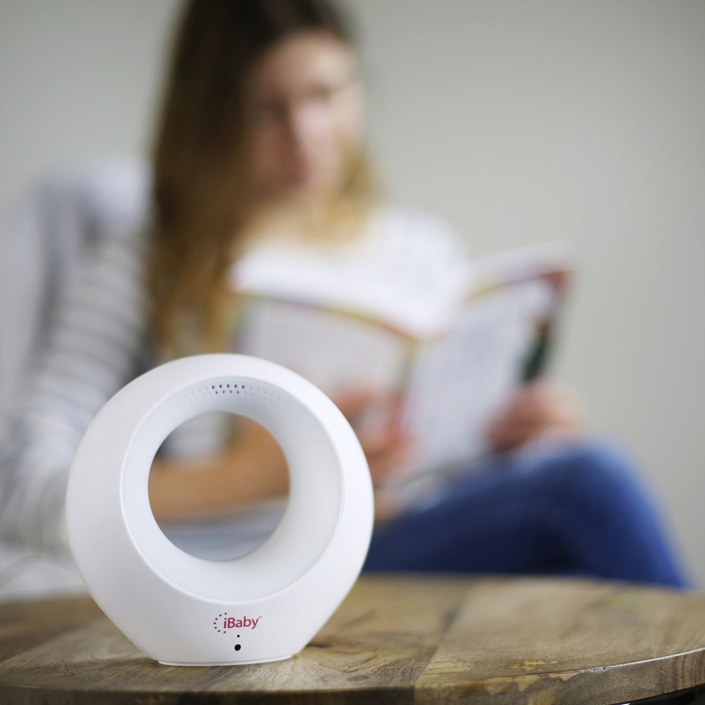 Ibaby Air Smart Baby Audio Monitor, Temperature & Voc Detector, White, Small