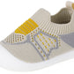 Baby Socks Boys Girls Breathable Walking Shoes Toddler Slippers Infant Shoes Toddle Sneaker With Soft Rubber Sole,Khaki-4