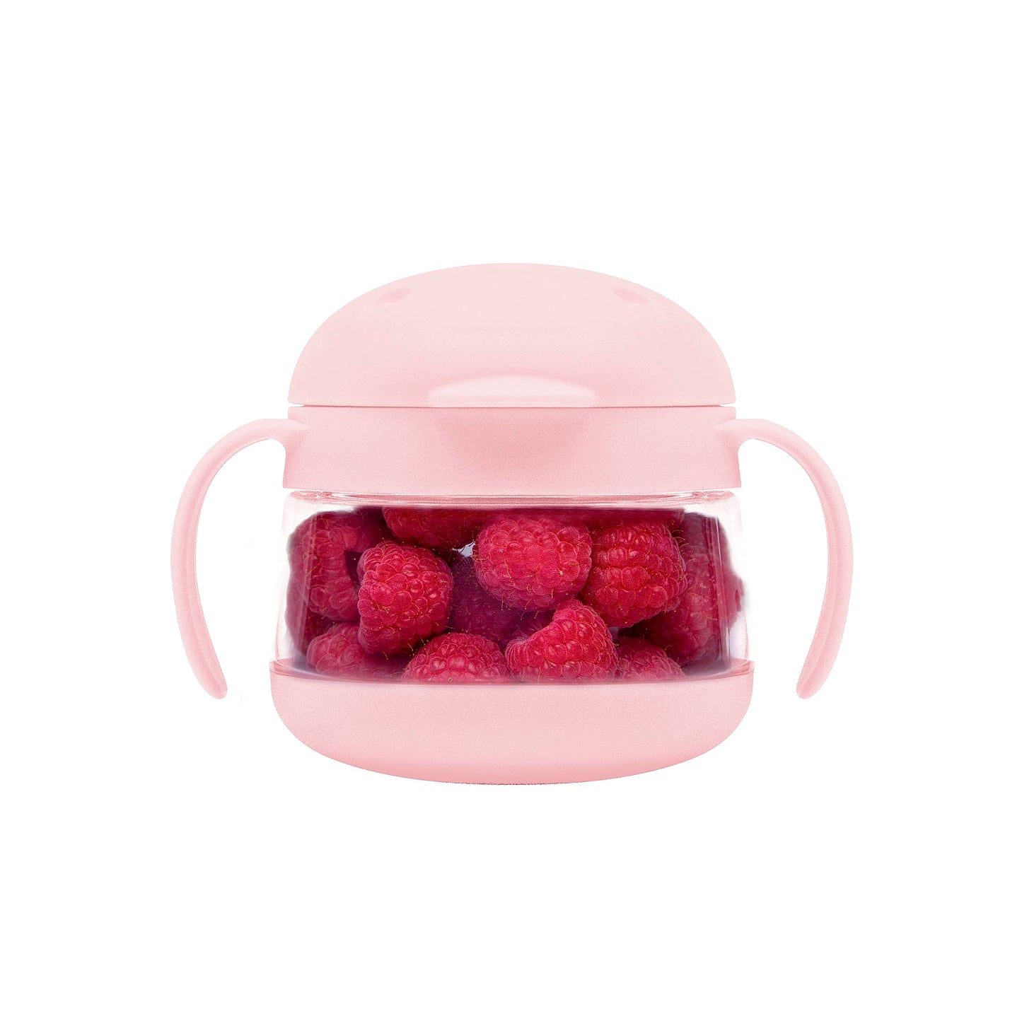 Ubbi Tweat No Spill Snack Container For Kids, Bpa-Free, Toddler Snack Container, Blush Pink
