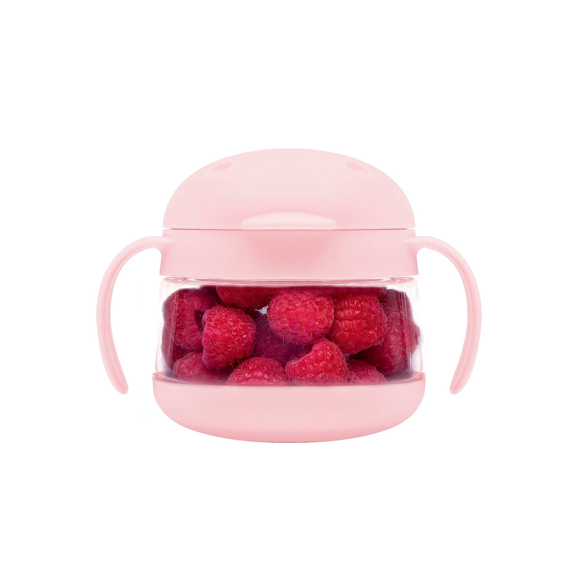 Ubbi Tweat No Spill Snack Container For Kids, Bpa-Free, Toddler Snack Container, Blush Pink
