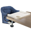 Hook On High Chair With Removable Dining Tray,Folding Portable Clip On Table High Chair,Baby Chair With Storage Bag For Indoor/O