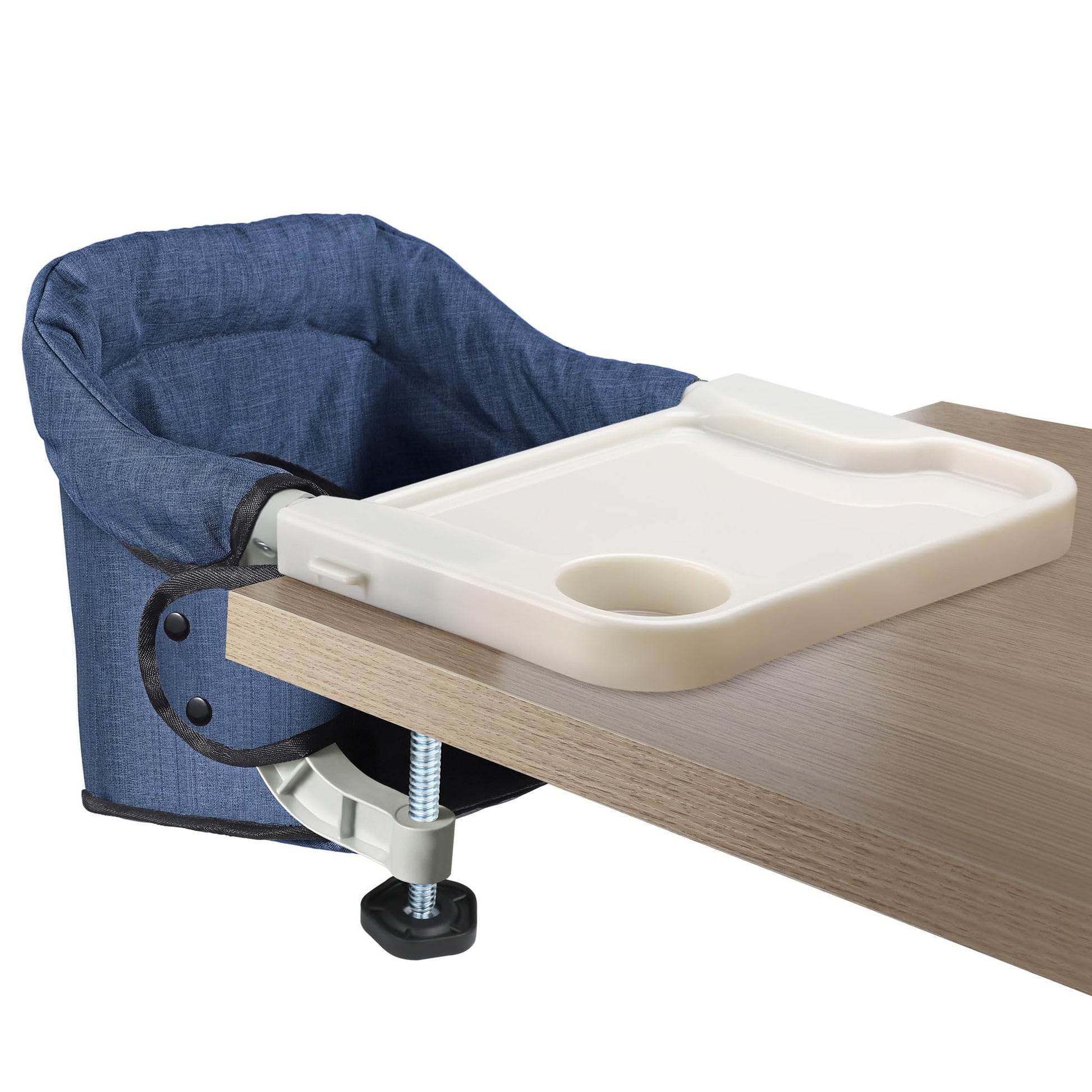 Hook On High Chair With Removable Dining Tray,Folding Portable Clip On Table High Chair,Baby Chair With Storage Bag For Indoor/O