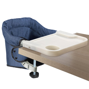Hook On High Chair With Removable Dining Tray,Folding Portable Clip On Table High Chair,Baby Chair With Storage Bag For Indoor/O
