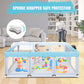 Baby Playpen 74 'X50 ' Play Pens For Babies And Toddlers, Large Play Yards For Indoor & Outdoor With Zipper Gates, Breathable