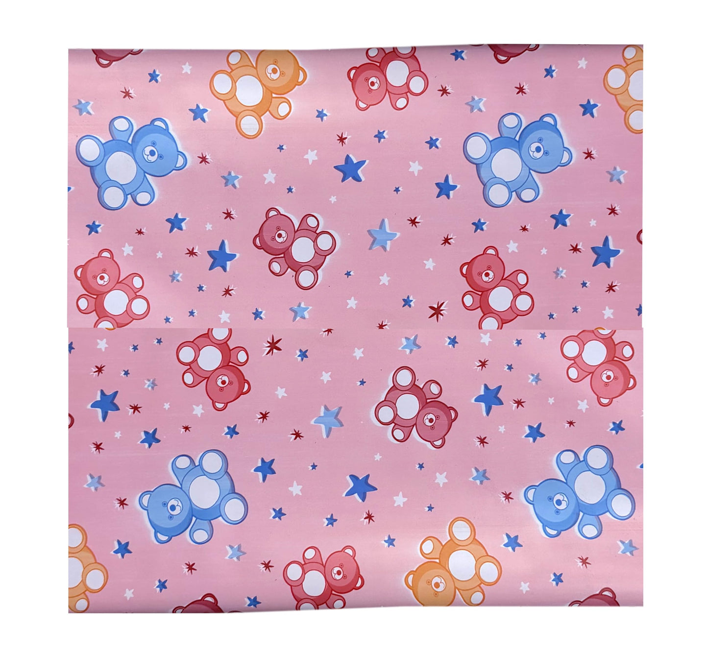 Pookie Plastic Sheet | Rubber Sheet For Babies | Bed Wetting Protector | 012 Months | 90 X 90 Cm (Pink Starbear)
