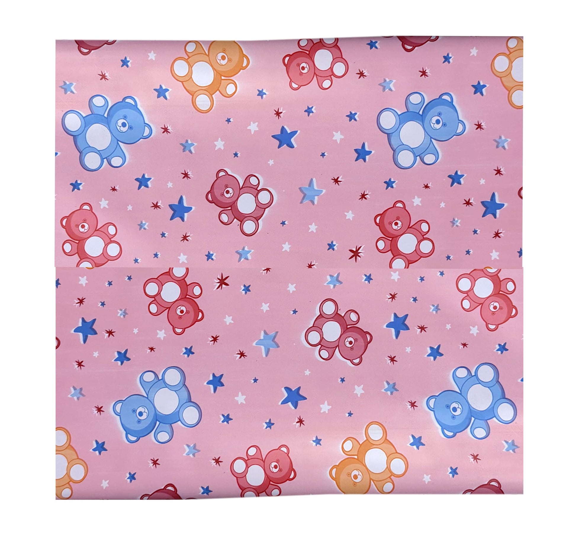 Pookie Plastic Sheet | Rubber Sheet For Babies | Bed Wetting Protector | 012 Months | 90 X 90 Cm (Pink Starbear)