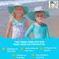 Flap Happy Baby Girls Upf 50+ Summer Splash Swim Sun Hat, Kohala, Medium Us