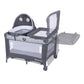 Baby Trend Nursery Den Playard With Snooze Pod And Flip Over Changer, Diamond Sage