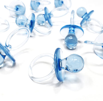 Baby Pacifier 2.5' Baby Shower Favors Decoration (Blue, 36 Count)