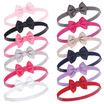 Hudson Baby Unisex Cotton And Synthetic Headbands, Black, 0-24 Months