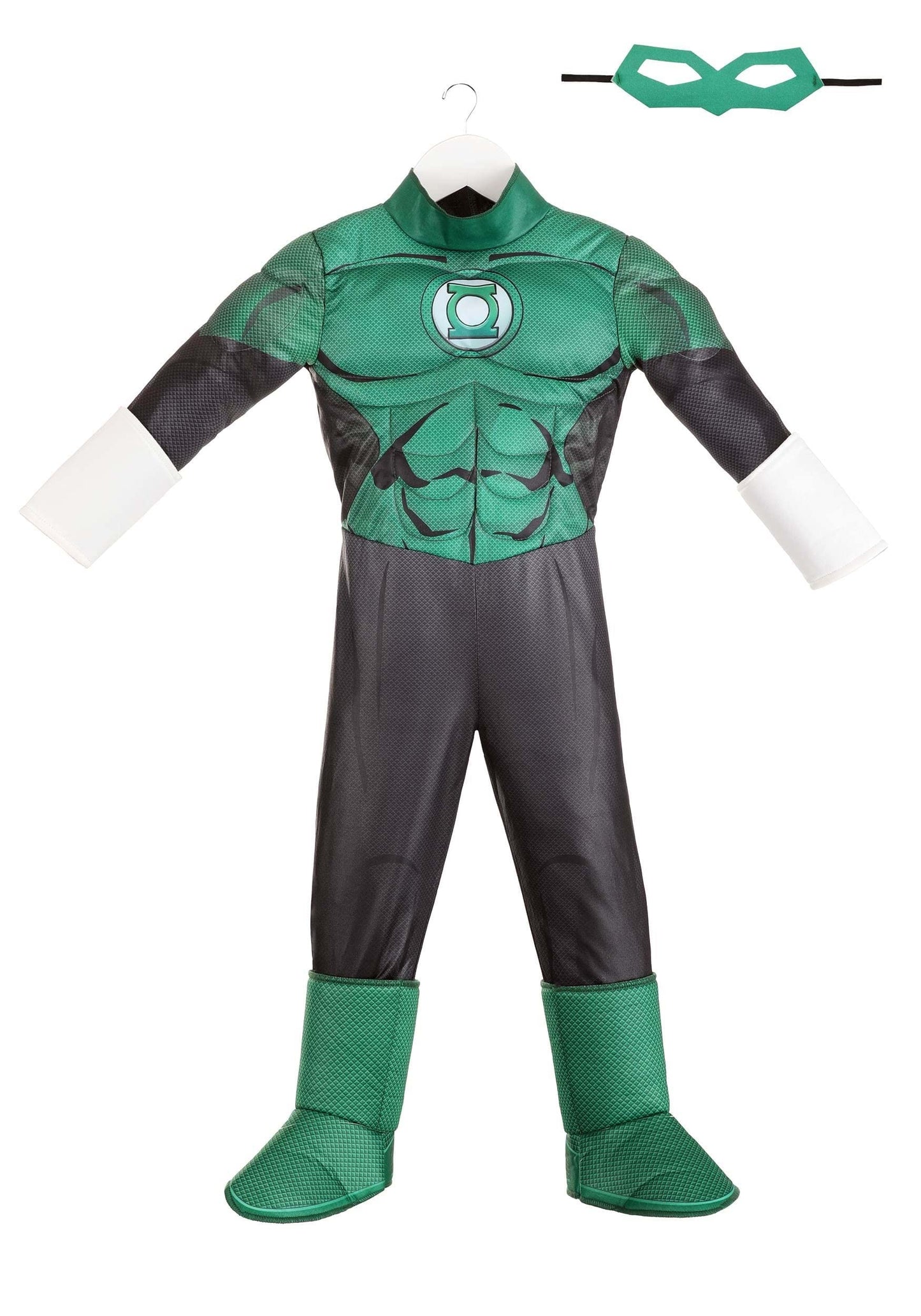 Fun Costumes Toddler'S Deluxe Green Lantern Costume, Superhero Suit, Mask & Accessories For Hero Villain Cosplay Party 4T