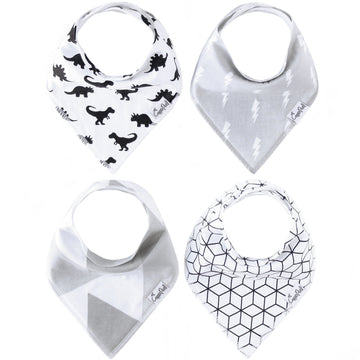 Copper Pearl Baby Bandana Bibs - 4 Pack Soft Cotton Baby Bibs For Drooling And Teething, Absorbent Drool Bibs For Baby Boy, Adju