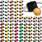 Skylety 100 Pieces Wrist Return Ball Rubber Sport Ball with Strap and String Rebound Bouncy Balls Toy on Elastic String Toy for 