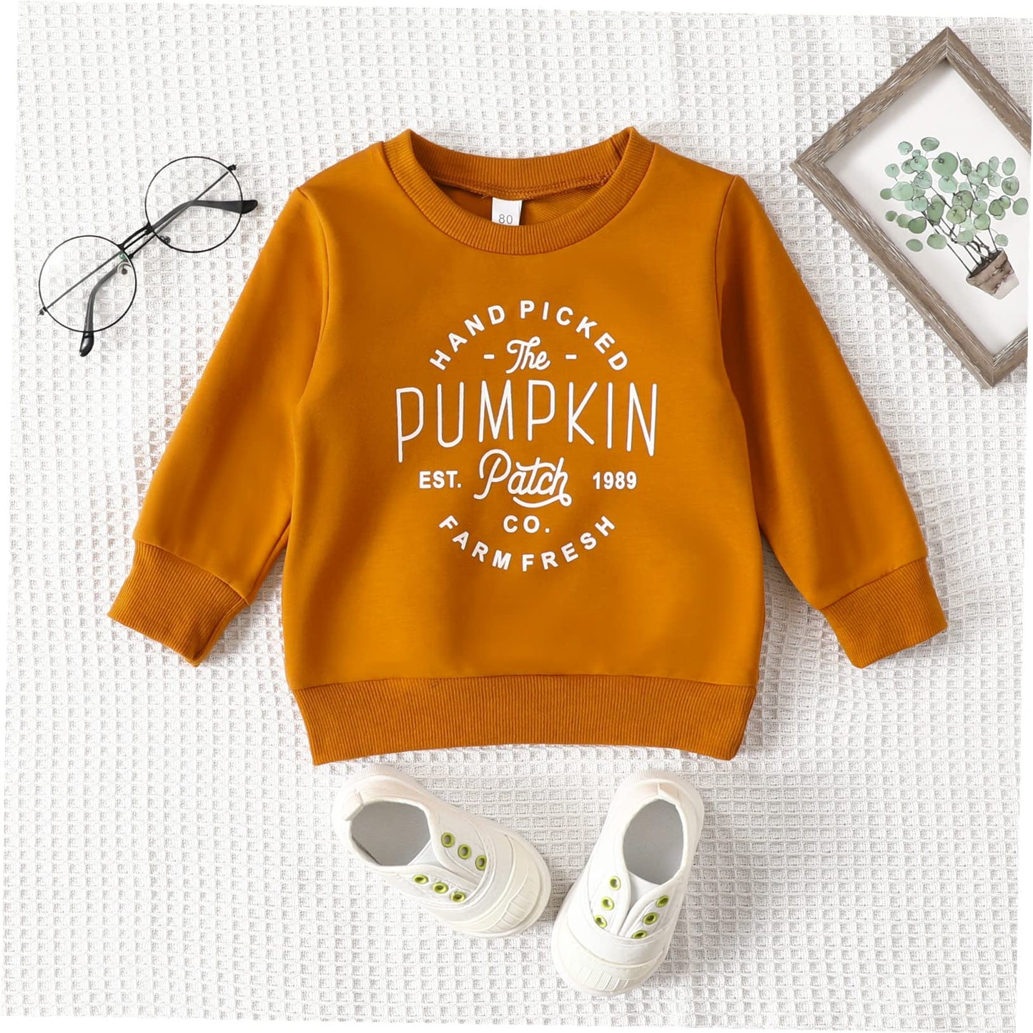 Boebnozcv Toddler Boy Girl Halloween Pumpkin Patch Sweatshirt Outfit Long Sleeve Oversized Sweater Shirts Fall Blouse Clothes (B