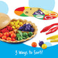 Learning Resources Super Sorting Pie - 68 Pieces, Ages 3+ Toddler Fine Motor Toy, Preschool Learning Games, Develops Counting an