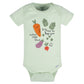 Gerber Baby 8-Pack Short Sleeve Onesies Bodysuits, Happy Veggies, Newborn