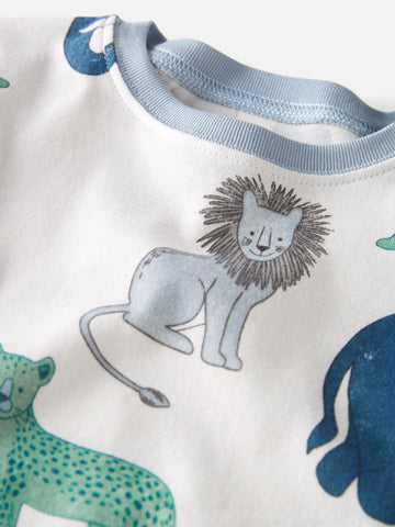 Little Planet By Carter'S Baby 2-Piece Pajamas Made With Organic Cotton, Safari