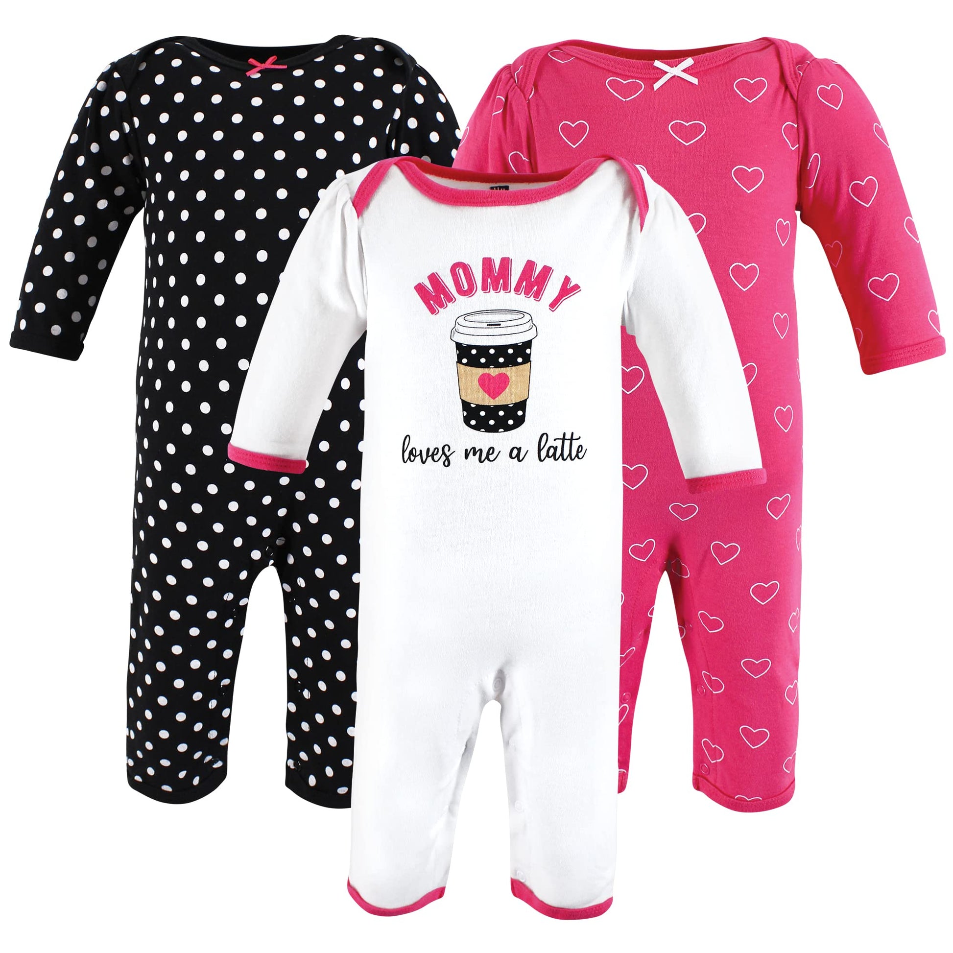 Hudson Baby Girls Unisex Cotton Coveralls, Mommys Latte, 0-3 Months, Mommys Latte, 0-3 Months Us