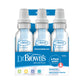 Dr Browns Natural Flow Feeding Bottle 6Pk Clear With Blue Writing - 250Ml(8Oz) (Standard)