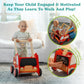 Wooden Baby Walker With Wheels - Baby Walkers For Boys Fire Truck Walker Baby - Walker For Baby Boy With Rigged Handles - Adjust