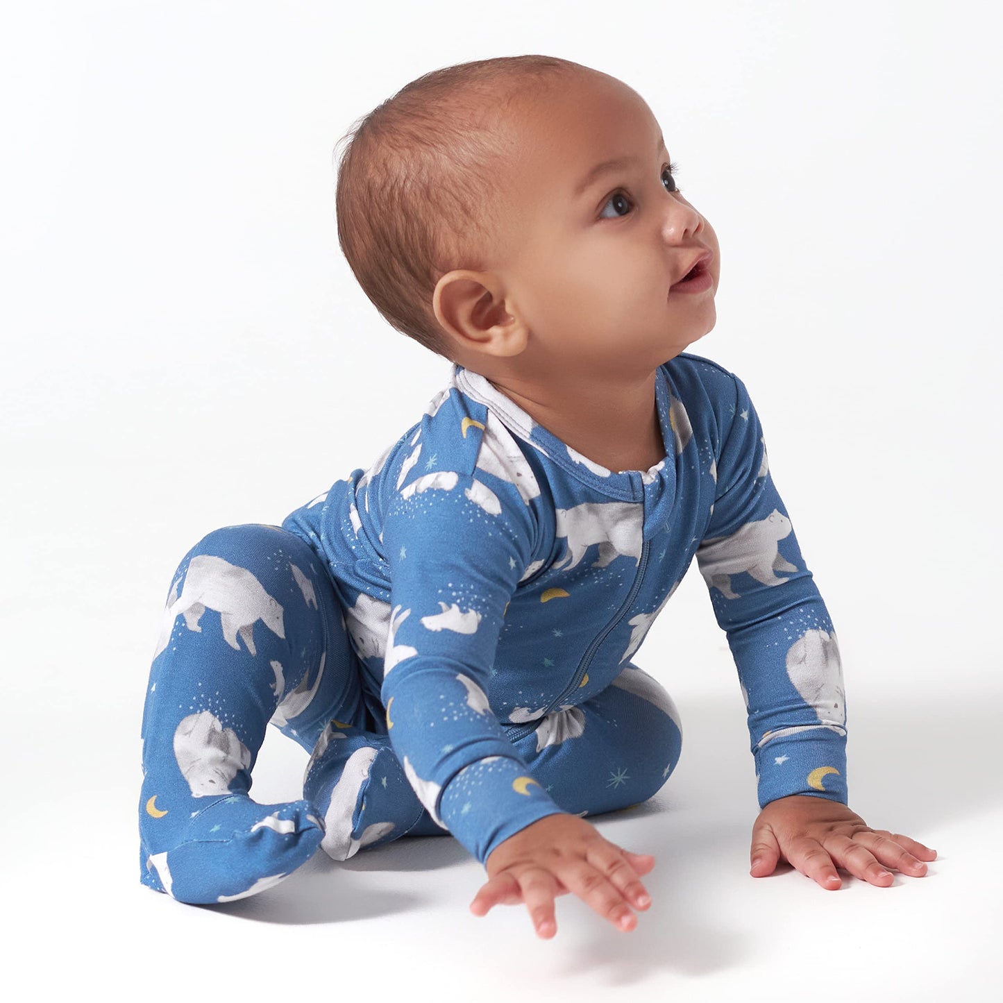Gerber Unisex Baby Toddler Buttery Soft Snug Fit Footed Pajamas With Viscose Made From Eucalyptus, Polar Bear, 2T