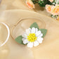 Agkvw White Felt Daisy Baby Headband- Two Groovy And Groovy One Headband, Woodland Baby Headbands, New Born Shooting Props, Half