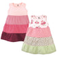 Hudson Baby Girls' Cotton Dresses, Multicolor Blush Rose Leopard, 9-12 Months