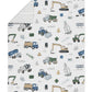 Sweet Jojo Designs Construction Truck Boy Toddler Kid Bedding Set - Childrens 5 Pieces Comforter, Sham And Sheets - Grey Yellow